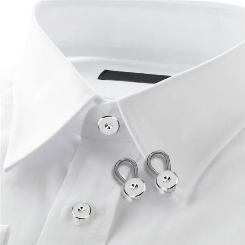 12pcs 10MM Metal Elastic Collar Extenders Button Extenders for Shirt Dress Trousers Coat Collars
12pcs 10MM Metal Elastic Collar Extenders Button Extenders for Shirt Dress Trousers Coat Collars