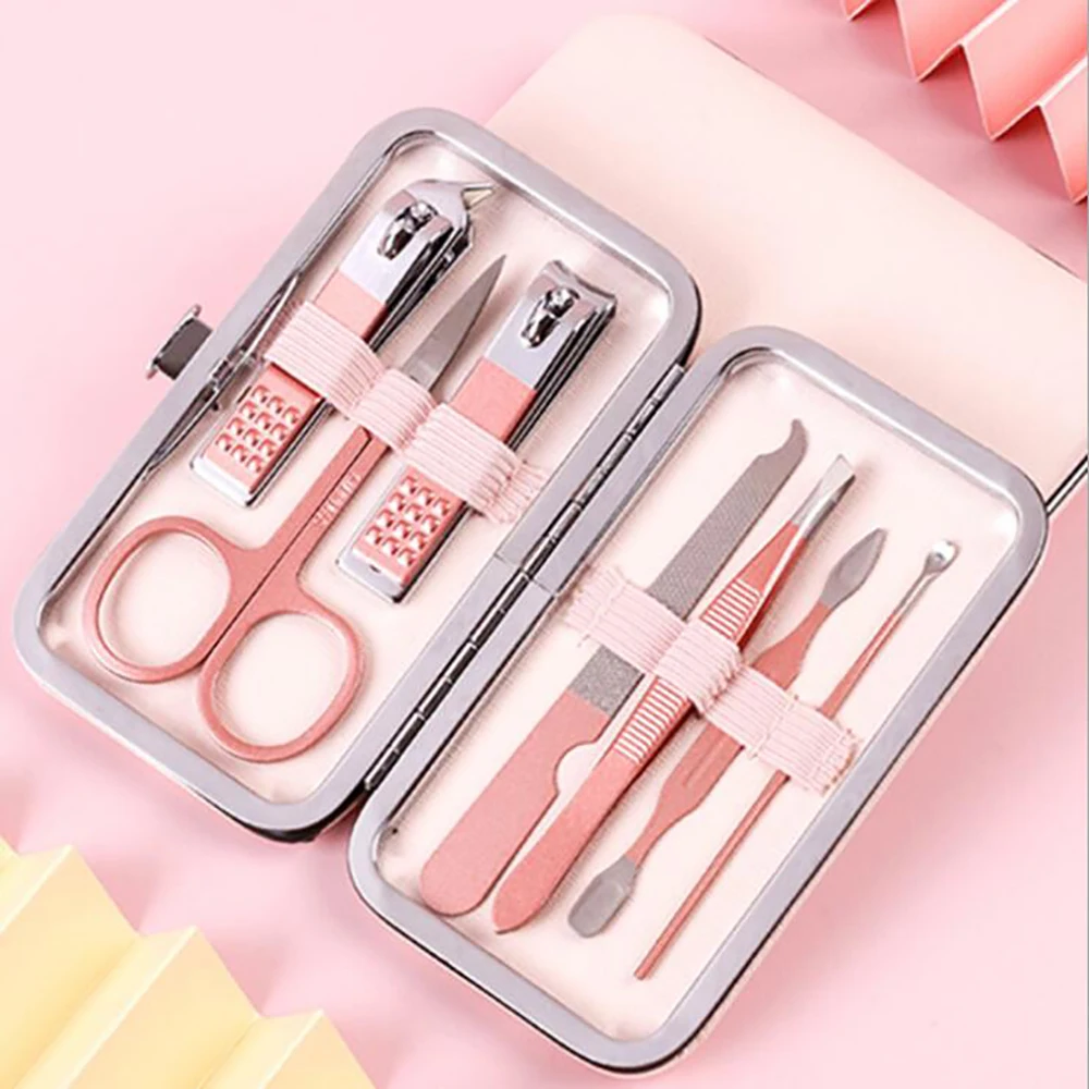 Pinkiou Manicure Set,Nail Clippers Pedicure Set Portable Travel Hygiene Kit Stainless Steel Nail Cutter Grooming Kit 7PCS
Pinkiou Manicure Set,Nail Clippers Pedicure Set Portable Travel Hygiene Kit Stainless Steel Nail Cutter Grooming Kit 7PCS
