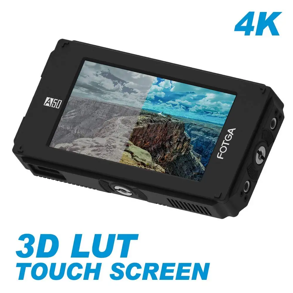 Фото FOTGA A50TLS 5 дюймов FHD видео монитор IPS сенсорный экран SDI 4K HDMI вход/выход 3D LUT для A7S II
