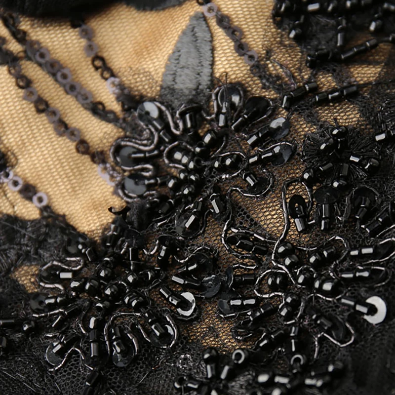 Black Luxury Evening Dress Illusion Strapless Beading Lace Tulle Ball Gown Sequined Embroidery Elegant Lady Formal Dresses TS319
Black Luxury Evening Dress Illusion Strapless Beading Lace Tulle Ball Gown Sequined Embroidery Elegant Lady Formal Dresses TS319