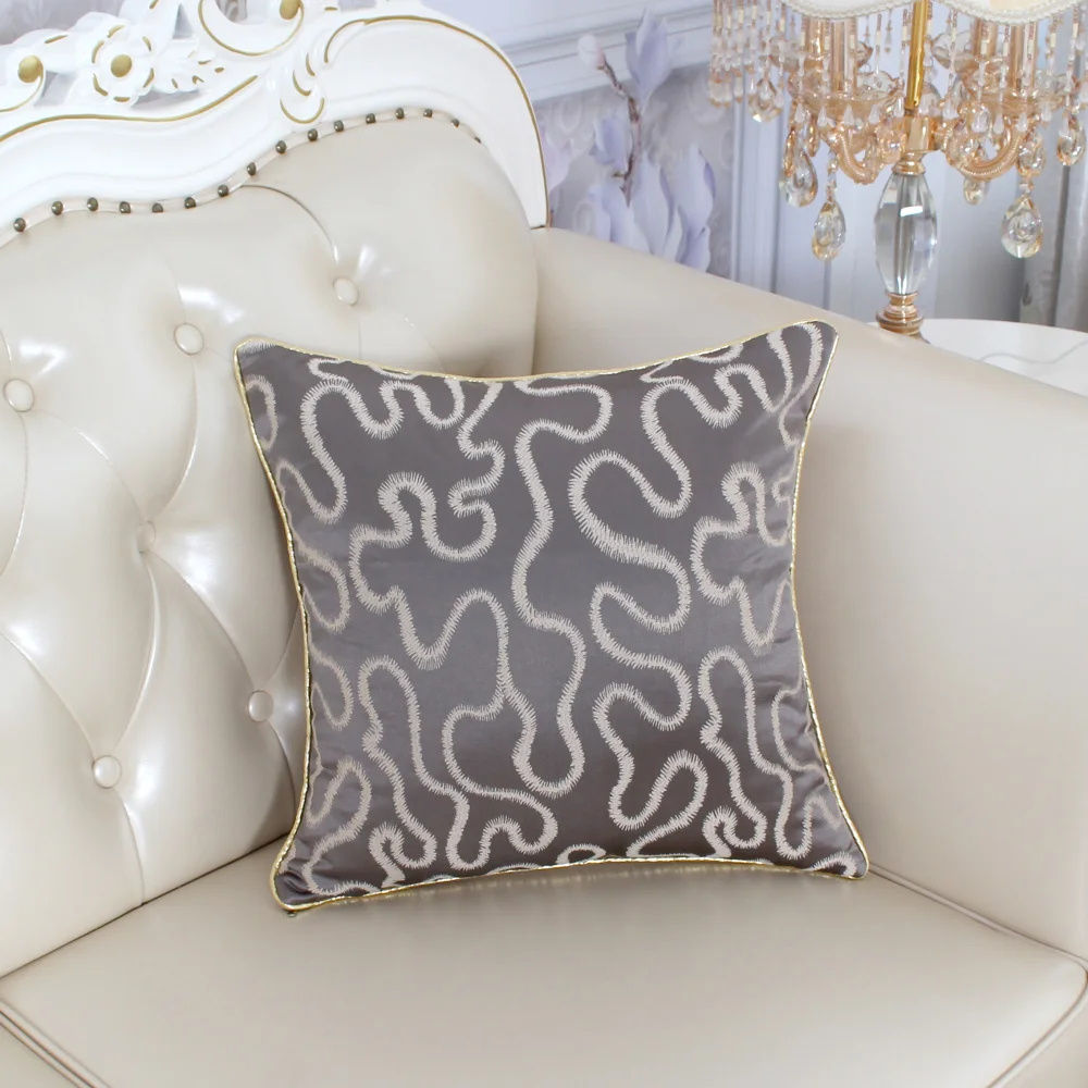 Gray Cushion Cover 45x45 Luxury Sofa Pillowcase Bedroom Living Room Bedside Big Back Pillow Case Home Decoration Cushion Cover 
Gray Cushion Cover 45x45 Luxury Sofa Pillowcase Bedroom Living Room Bedside Big Back Pillow Case Home Decoration Cushion Cover