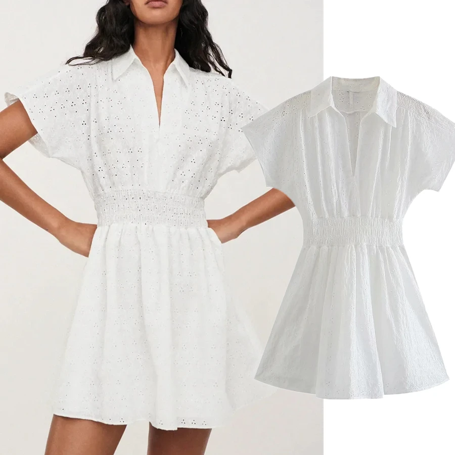Dave&Di 2021 Summer England Simple High Street Vintage Embroidery Hollow Out Sexy Mini Beach Dress Women Vestidos
Dave&Di 2021 Summer England Simple High Street Vintage Embroidery Hollow Out Sexy Mini Beach Dress Women Vestidos