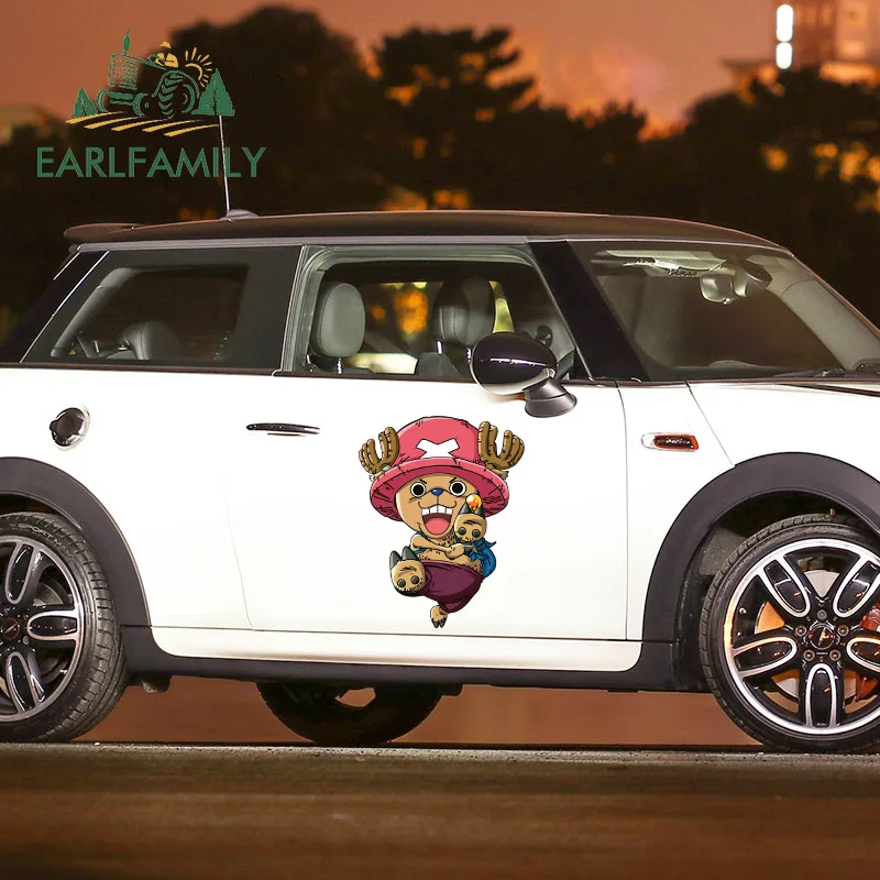 EARLFAMILY 43 см x 33 5 забавная наклейка Тони Чоппер мультяшная аниме Автомобильная