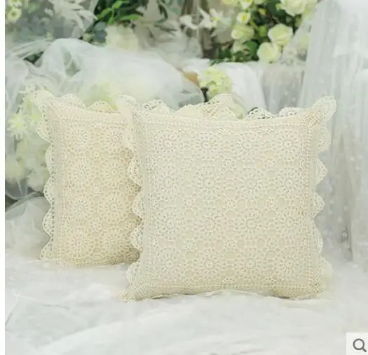 Cotton fine thread handmade crochet hollow pillowcase beige retro living room sofa cushion cover
Cotton fine thread handmade crochet hollow pillowcase beige retro living room sofa cushion cover
