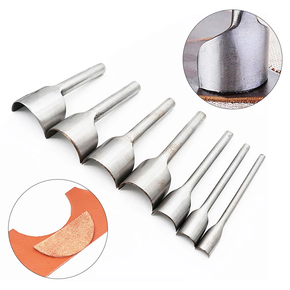 7pcs DIY 1/4 Punching Handwork Leather Tool Belt Round Fillet Shaped Punch Tail Cut Round Belt Punch 10-40mm DIY Cutting
7pcs DIY 1/4 Punching Handwork Leather Tool Belt Round Fillet Shaped Punch Tail Cut Round Belt Punch 10-40mm DIY Cutting