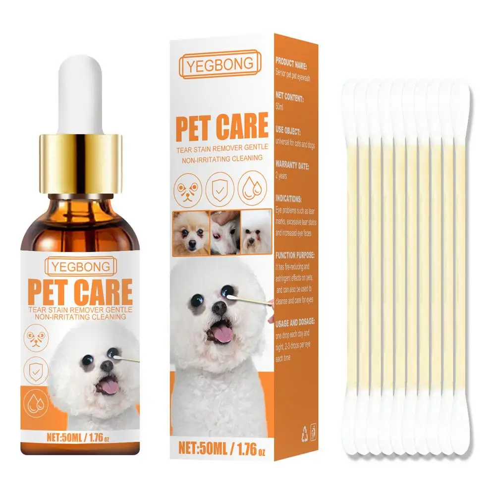 50ml Pet Eye Cleaning Dog Tear Stain Remover Liquid Gentle Eye Care Pet Cleaning Accessory Brightening Eye Healthy Care Treat
50ml Pet Eye Cleaning Dog Tear Stain Remover Liquid Gentle Eye Care Pet Cleaning Accessory Brightening Eye Healthy Care Treat