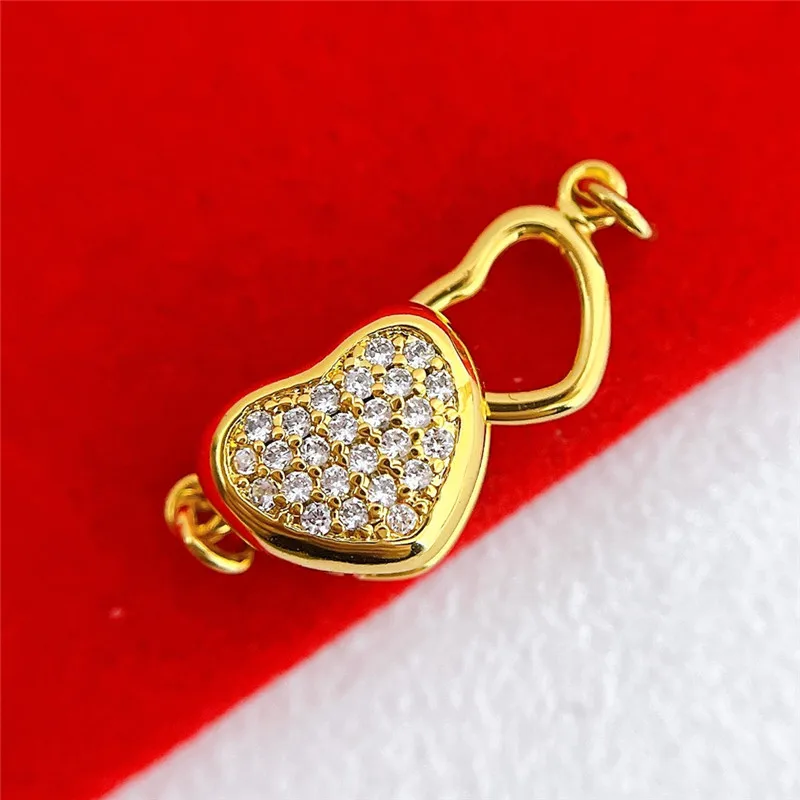 1pcs Cubic Zirconia Clasps Buckle Hook Heart-Shaped Connecter DIY Jewelry Making Findings
1pcs Cubic Zirconia Clasps Buckle Hook Heart-Shaped Connecter DIY Jewelry Making Findings