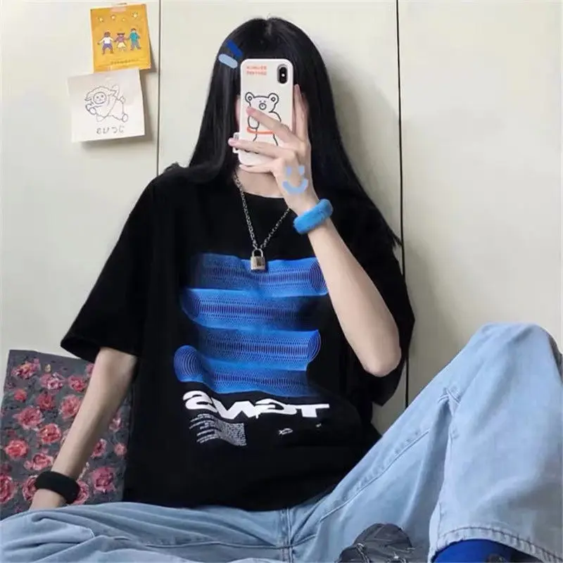 Short-Sleeved T-Shirt Women Loose Korean Version Of The New Summer BF Harajuku Style Half-Sleeved Top
Short-Sleeved T-Shirt Women Loose Korean Version Of The New Summer BF Harajuku Style Half-Sleeved Top