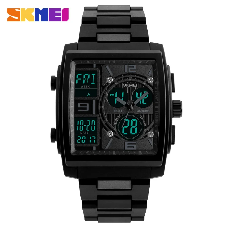 SKMEI Creative Men's Digital Watch 3 Times Square Luminous Waterproof New Concept Unique Watch Military relojes para hombre 1274
SKMEI Creative Men's Digital Watch 3 Times Square Luminous Waterproof New Concept Unique Watch Military relojes para hombre 1274