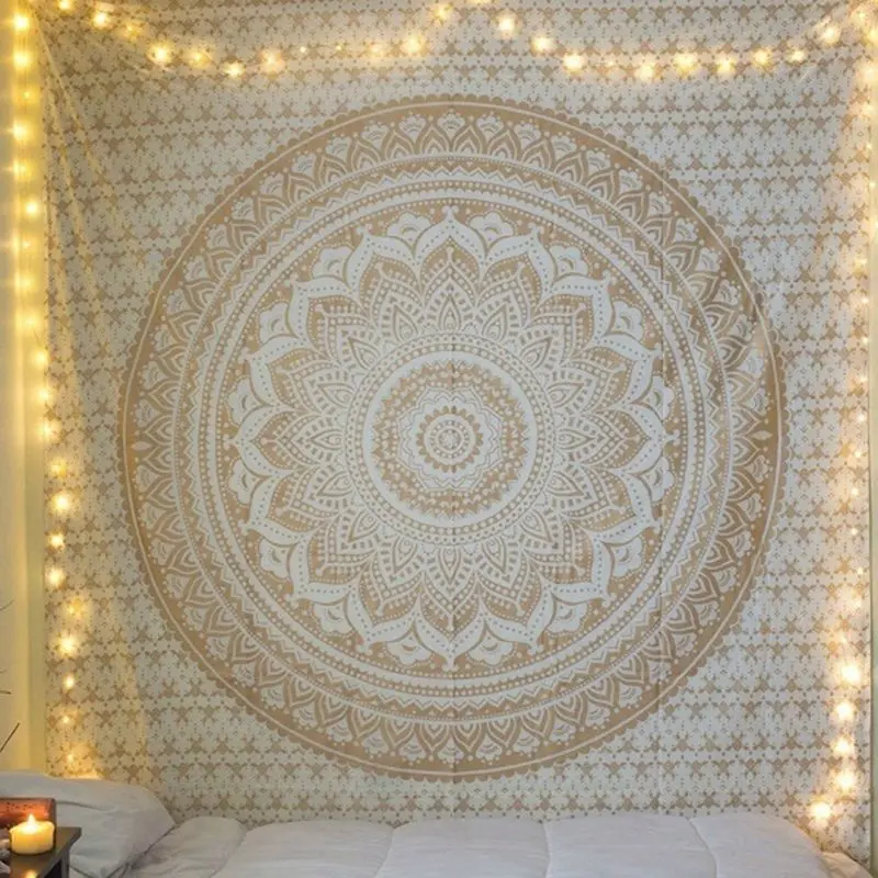 Indian Mandala Tapestry Tai Chi Wall Hanging Tapestries Hippie Bohemian Decorative Wall Carpet Yoga Mats US Stock 
Indian Mandala Tapestry Tai Chi Wall Hanging Tapestries Hippie Bohemian Decorative Wall Carpet Yoga Mats US Stock
