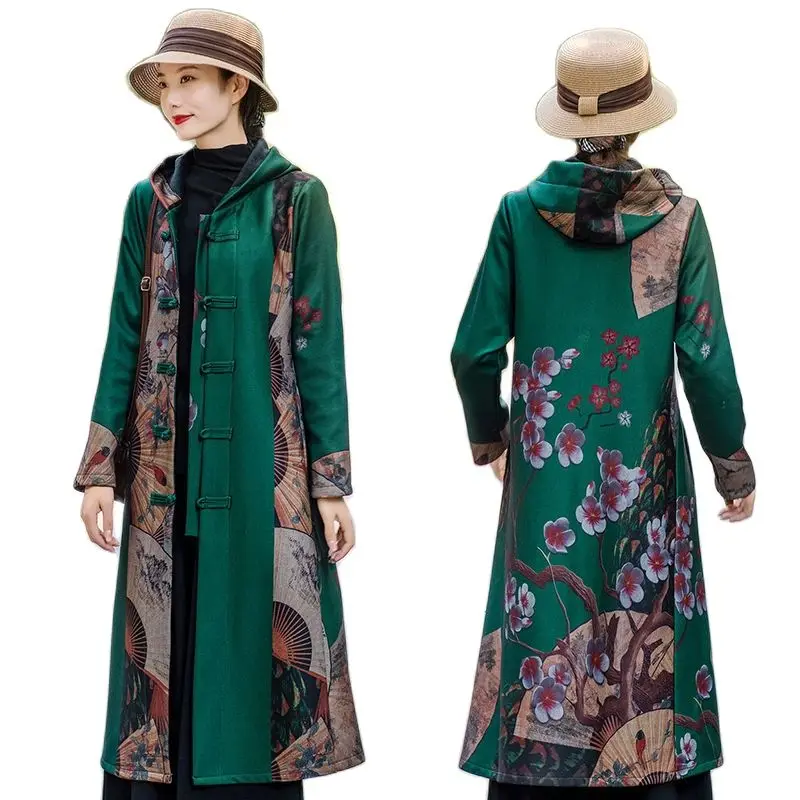 2021 Autumn Winter Windbreaker Jackets Women National Wind Long Plus Velvet Hooded Coats Mothers Plus Size Hooded Female Outwear
2021 Autumn Winter Windbreaker Jackets Women National Wind Long Plus Velvet Hooded Coats Mothers Plus Size Hooded Female Outwear