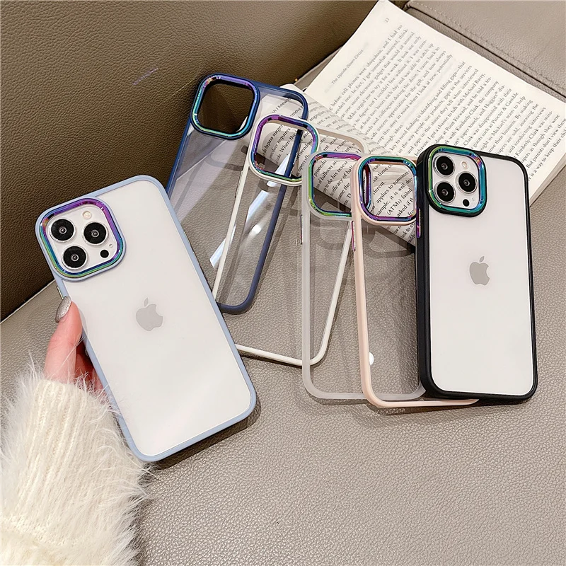 13 Pro Case Luxury Rainbow Lens Protect Electroplated Clear Transparent Cover for iPhone 12 11 Pro 12 Pro Max Silicone Cases
13 Pro Case Luxury Rainbow Lens Protect Electroplated Clear Transparent Cover for iPhone 12 11 Pro 12 Pro Max Silicone Cases