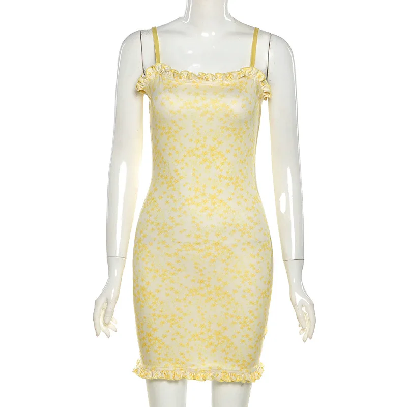 2021 Slim Womens Mini Dresses Sexy Fashion Sleeveless Floral Pattern Neck Sling High Waist Package Hip Casual A-Line Dress New
2021 Slim Womens Mini Dresses Sexy Fashion Sleeveless Floral Pattern Neck Sling High Waist Package Hip Casual A-Line Dress New