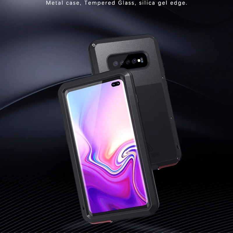 Для Samsung Galaxy S10 plus 5G Роскошные ударопрочные металлические алюминиевые чехлы для