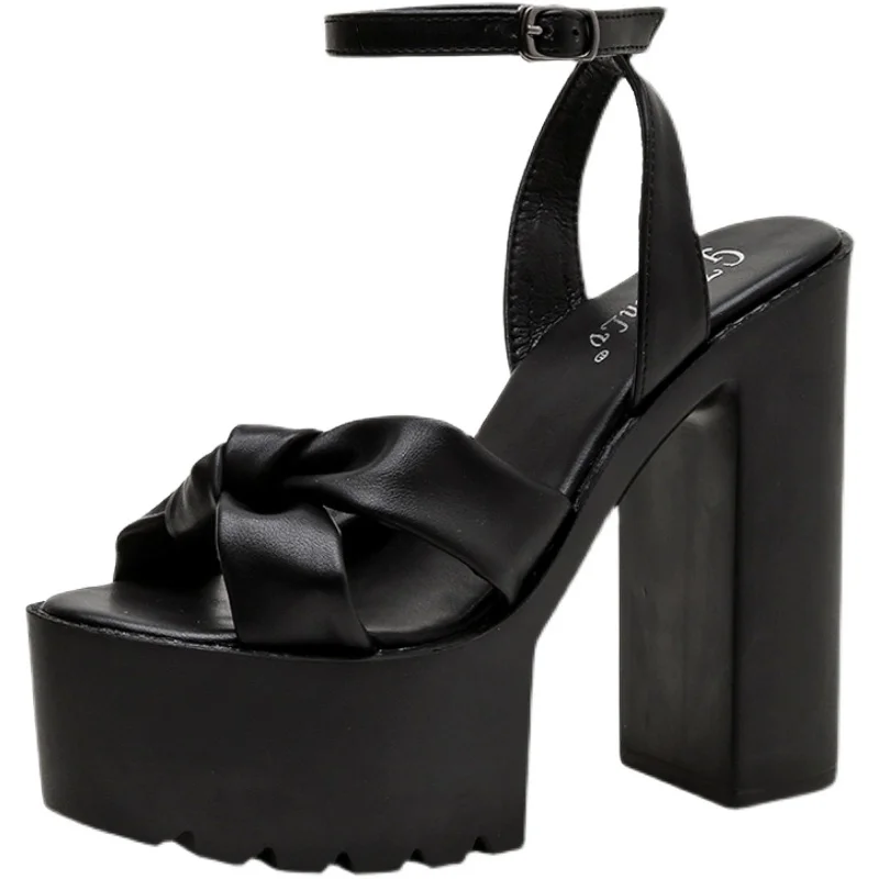Summer New Style 14CM Super High Heel Buckle Ladies Sandals European And American Style Fashion Casual Fish Mouth Shoes
Summer New Style 14CM Super High Heel Buckle Ladies Sandals European And American Style Fashion Casual Fish Mouth Shoes