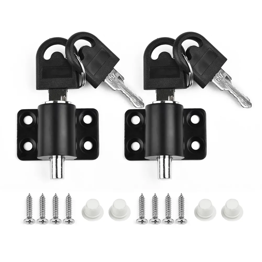 2Pcs Aluminum Alloy Black Sliding Patio Door Catches Set Window Bolt Security Lock with Key Window Restrictor Locks
2Pcs Aluminum Alloy Black Sliding Patio Door Catches Set Window Bolt Security Lock with Key Window Restrictor Locks