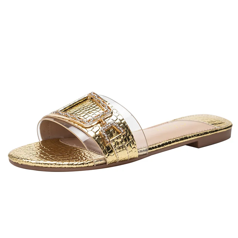 2021 New Women's Slippers Summer Faux Patent Leather Sandals Fashion Rhinestone Flip Flops Cozy Plus Size 42 Sapatos De Mujer
2021 New Women's Slippers Summer Faux Patent Leather Sandals Fashion Rhinestone Flip Flops Cozy Plus Size 42 Sapatos De Mujer