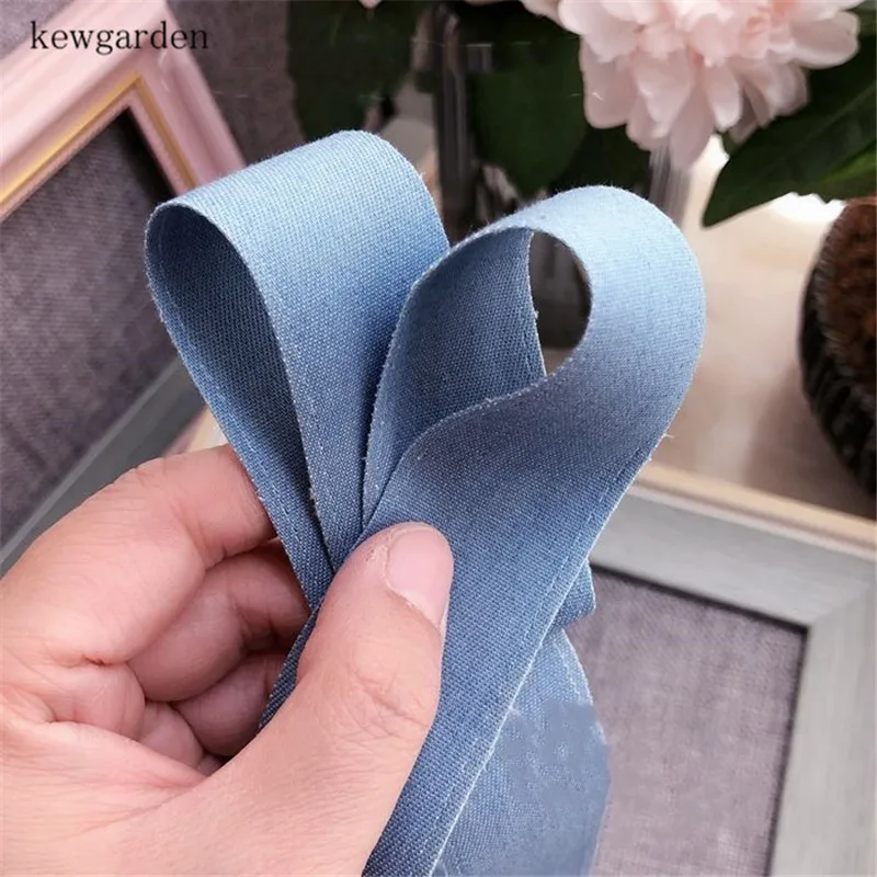 Kewgarden Denim Fabric Ribbons 16MM 25mm 5/8" 1" Handmade Tape DIY Bowknot Hair Accessories Satin Ribbon Webbing 5 Meters
Kewgarden Denim Fabric Ribbons 16MM 25mm 5/8" 1" Handmade Tape DIY Bowknot Hair Accessories Satin Ribbon Webbing 5 Meters