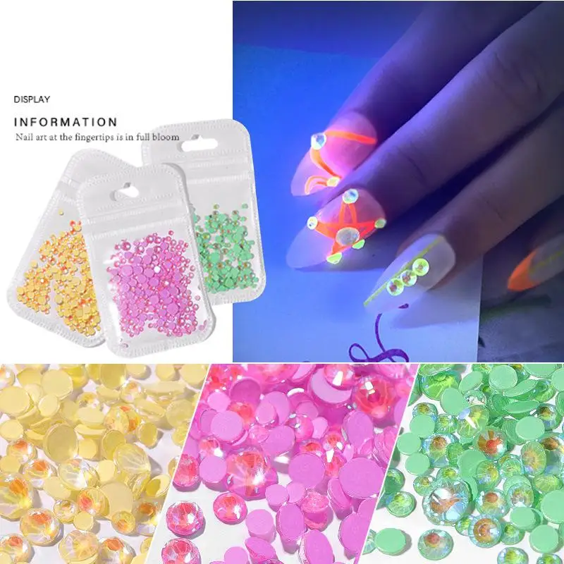 Luminous Diamond 2021 Fluorescent Super Flash Nail Art Accesorios Decoration Flat Bottom Diamond Jewelry
Luminous Diamond 2021 Fluorescent Super Flash Nail Art Accesorios Decoration Flat Bottom Diamond Jewelry