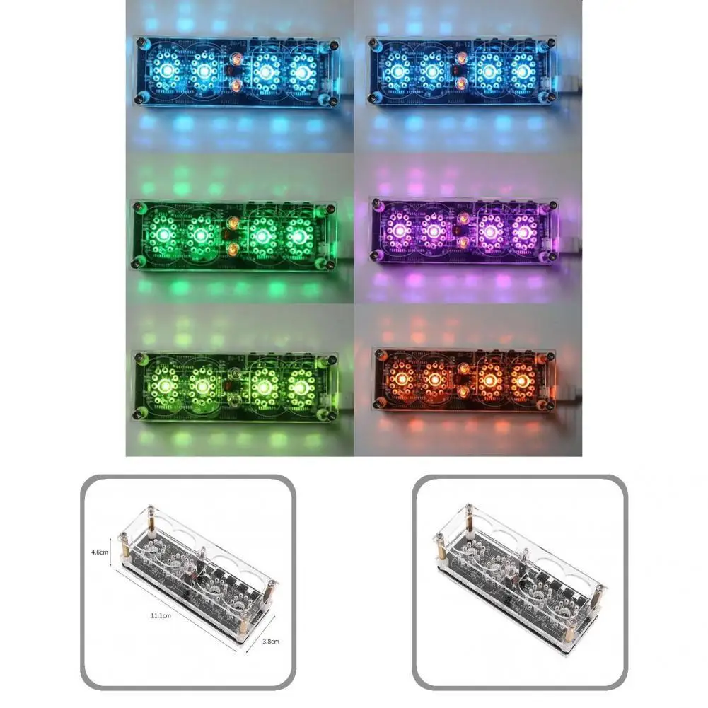 Luminous Lightweight Table LED 4-bit Electronic Glow Tube Clock for Office
Luminous Lightweight Table LED 4-bit Electronic Glow Tube Clock for Office