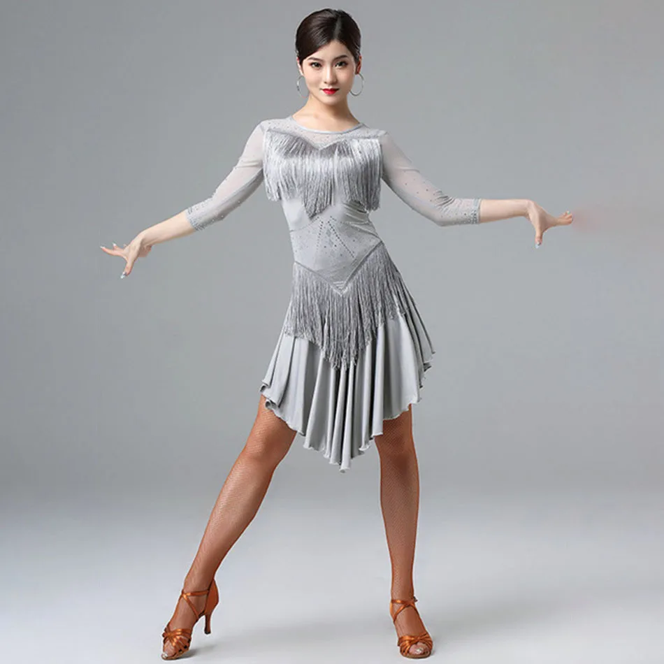 Новинка 2020 женское платье для латиноамериканских танцев танцевальное бальных