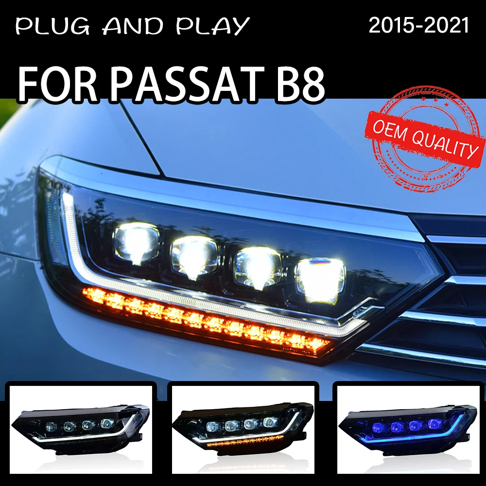 Фара для автомобиля VW Passat EU 2015-2021, светодиодная, DRL Hella 5, ксеноновые линзы, Hid H7, VW Passat EU B8, автомобильные аксессуары 
Фара для автомобиля VW Passat EU 2015-2021, светодиодная, DRL Hella 5, ксеноновые линзы, Hid H7, VW Passat EU B8, автомобильные аксессуары