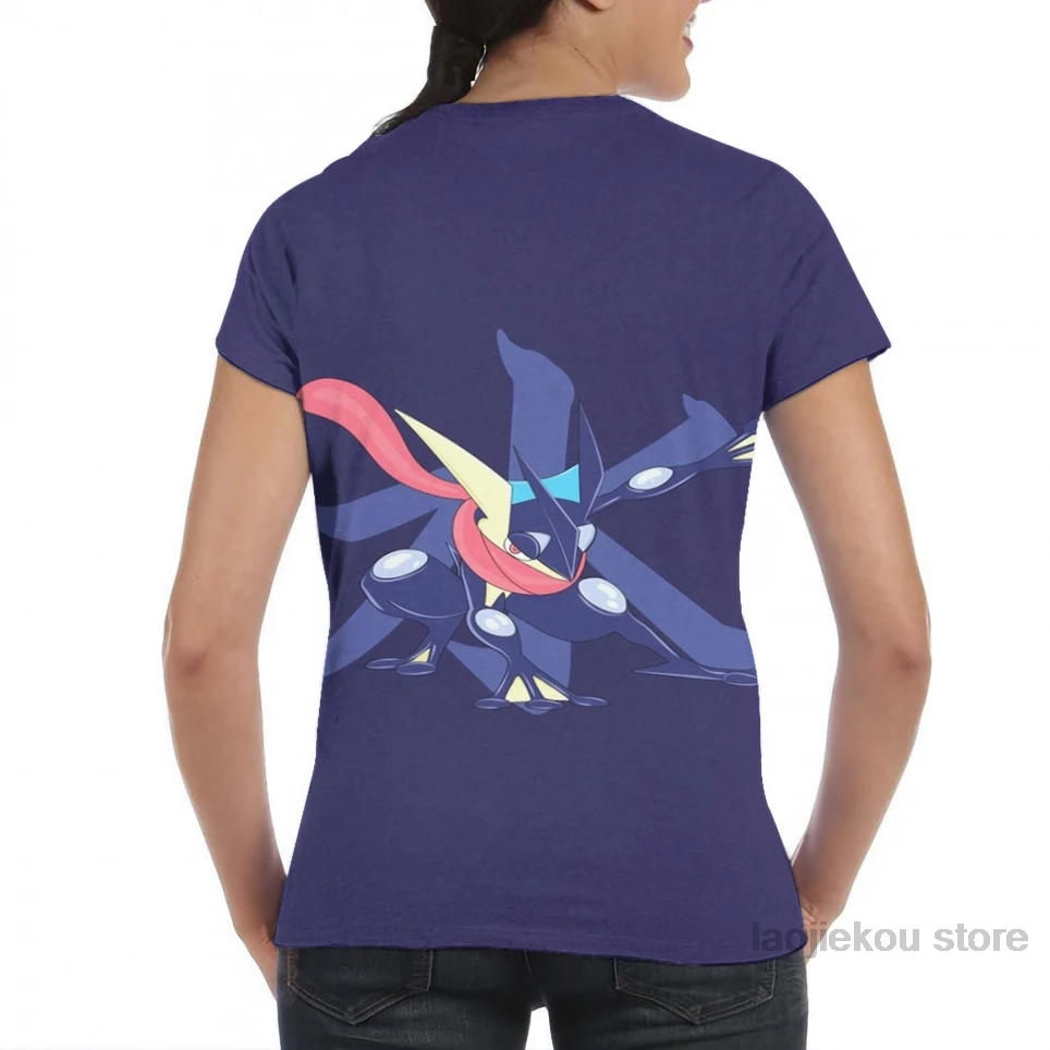 Мужская футболка Greninja с водяным каньцзи женская модная принтом по всей длине для