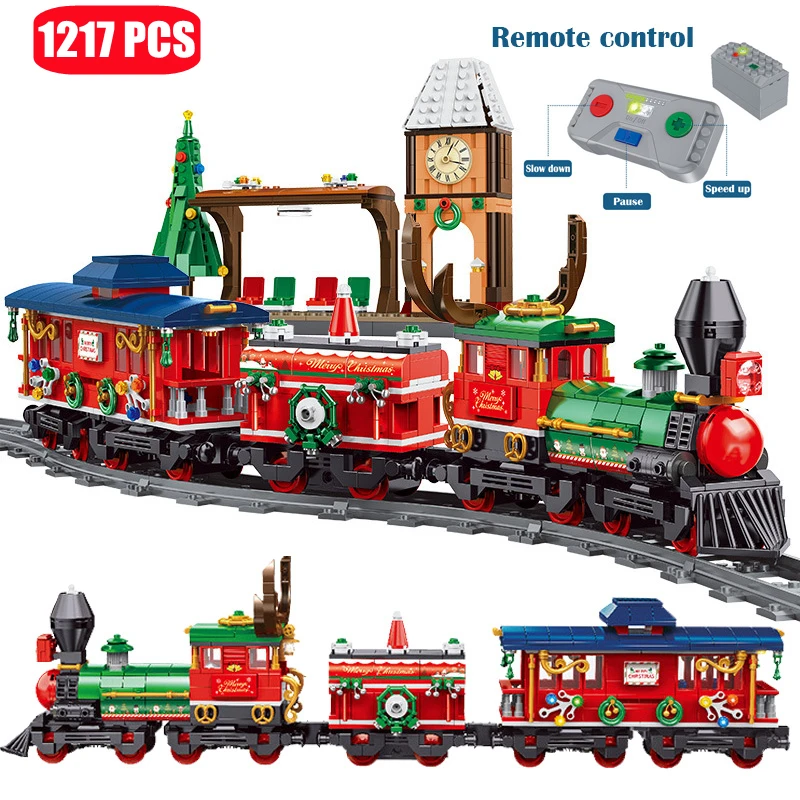 Winter Village Train Station Architecture Building Blocks City Friends RC Railway Cars Bricks Toys For Children Christmas Gifts
Winter Village Train Station Architecture Building Blocks City Friends RC Railway Cars Bricks Toys For Children Christmas Gifts