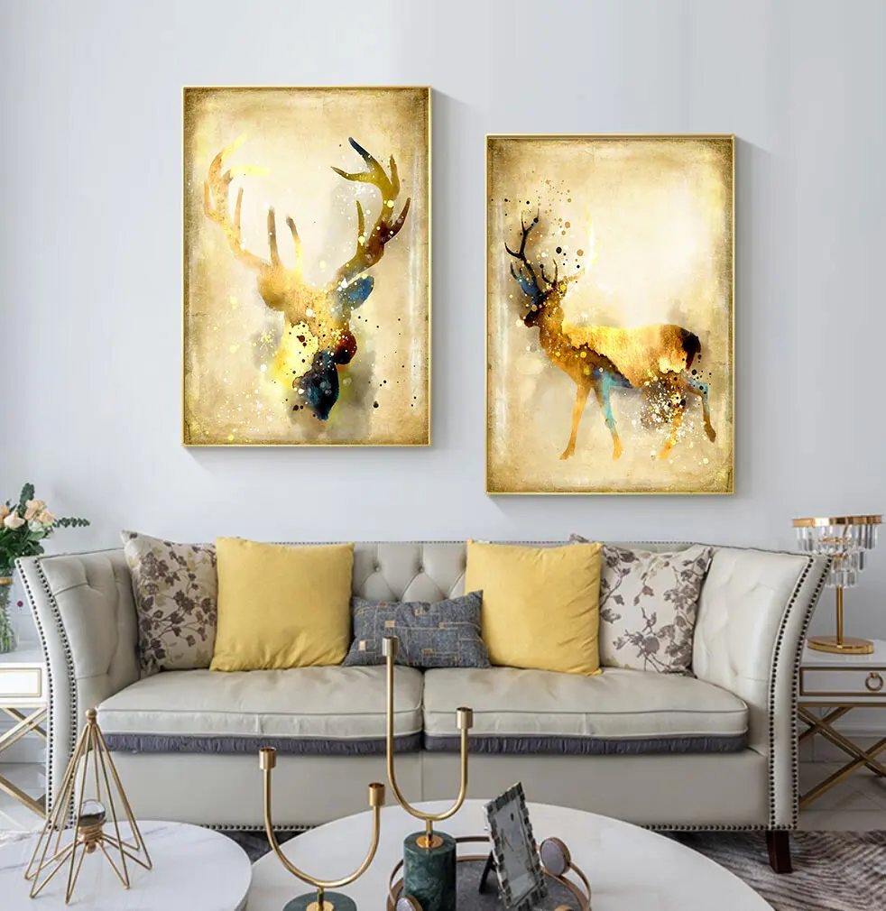 Triptych Nordic Abstract Artistic Deer Elk Canvas Painting Giclee Animal Art Print Paintings Poster Wall Picture For Living Room
Triptych Nordic Abstract Artistic Deer Elk Canvas Painting Giclee Animal Art Print Paintings Poster Wall Picture For Living Room