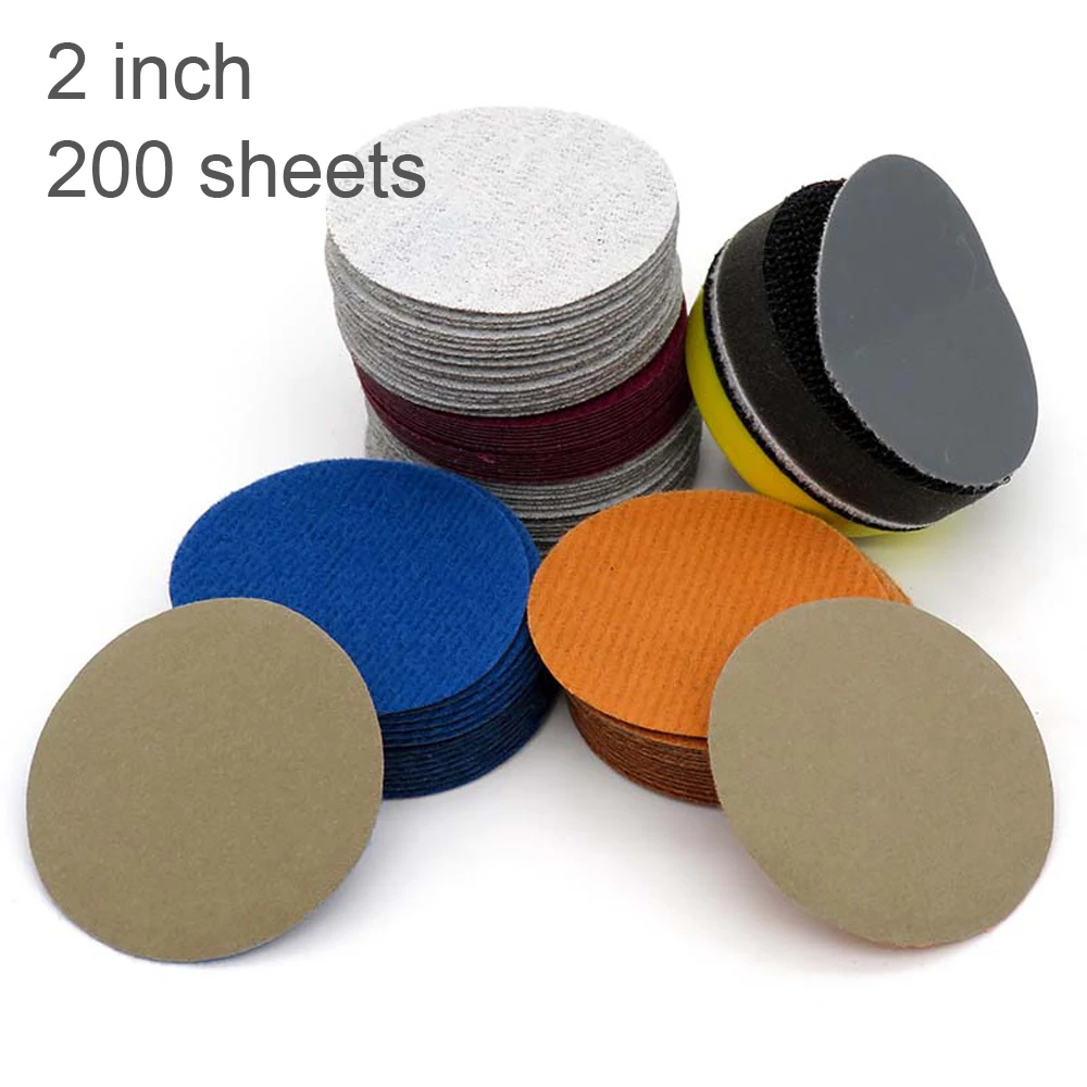 200 sheets wholesale - 2 Inch Waterproof Sandpaper Hook and Loop Silicon Carbide 60-10000 Grits Wet or Dry Sanding
200 sheets wholesale - 2 Inch Waterproof Sandpaper Hook and Loop Silicon Carbide 60-10000 Grits Wet or Dry Sanding
