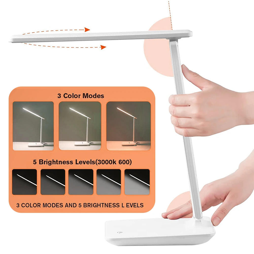 LED Desk Lamp Dimmable Eye Caring Table Lamp With Wireless Charger USB Charging Port Clock Eye Protect Study Light Table Lamp
LED Desk Lamp Dimmable Eye Caring Table Lamp With Wireless Charger USB Charging Port Clock Eye Protect Study Light Table Lamp