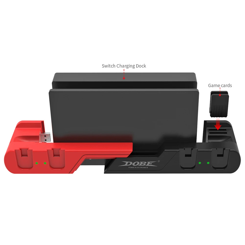 Gaming Controller Charging Dock Stand for Nintend Switch NS Joy-Con Gamepad Charger Station Holder with Indicator
Gaming Controller Charging Dock Stand for Nintend Switch NS Joy-Con Gamepad Charger Station Holder with Indicator
