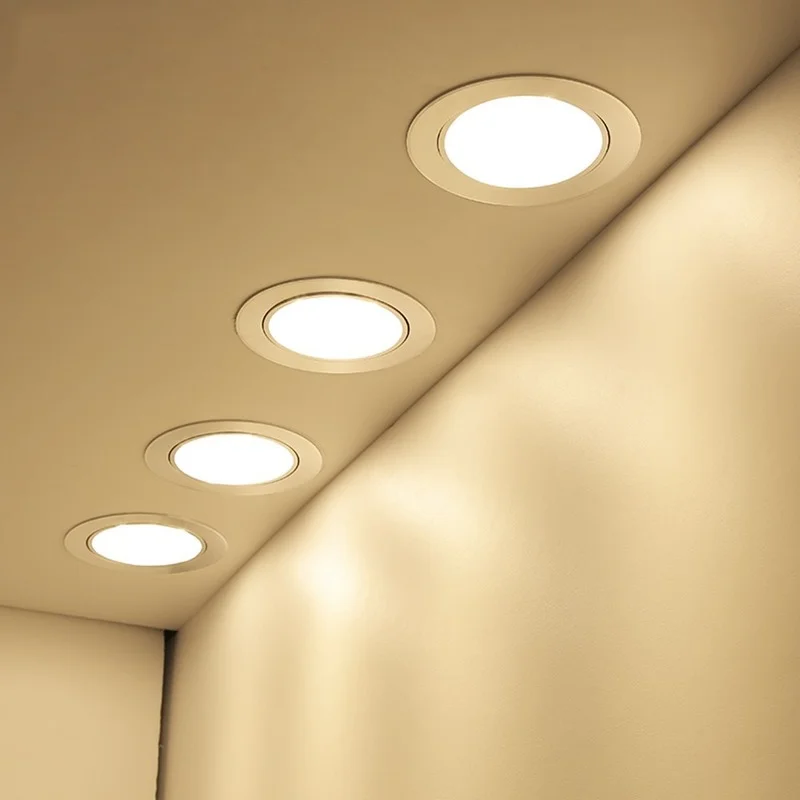 

Driverless LED Recessed Downlight 2-in-1 SMD 2835 3W 5W 7W 9W 12W AC220V LED Ceiling Spot light Bedroom Indoor Lighting