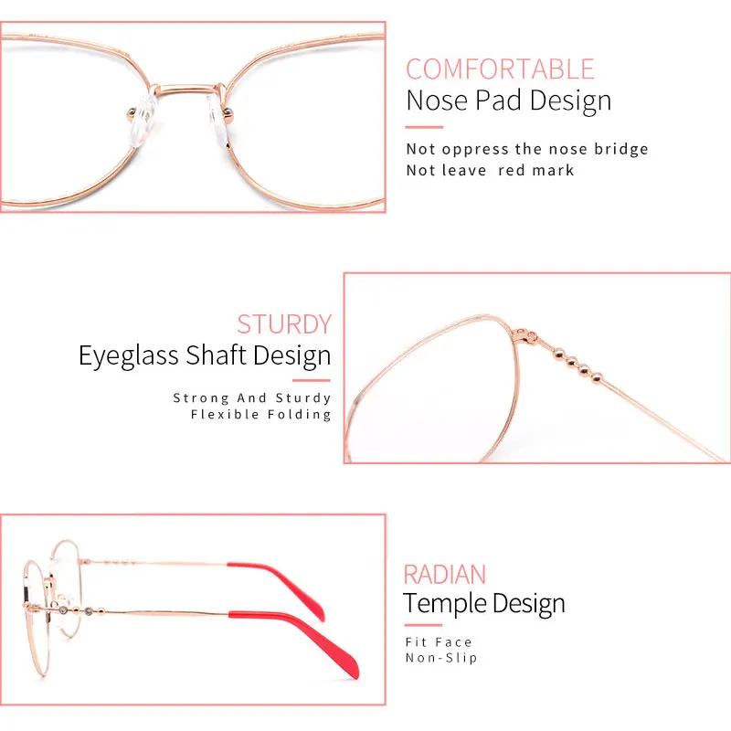 LUCIDIE Fashion Optical Oversized Anti Blue Ray Glasses Frame Female Computer Prescription Eyeglasses Women CatEye Metal Eyewear
LUCIDIE Fashion Optical Oversized Anti Blue Ray Glasses Frame Female Computer Prescription Eyeglasses Women CatEye Metal Eyewear
