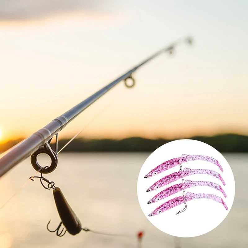 6 Pcs 8.5cm 2.3g Glow Eel Soft Lure Artificial Bait Silicone Sea Bass pike Rockfish Grouper Carp Fishing Lead Jig Head Tackle
6 Pcs 8.5cm 2.3g Glow Eel Soft Lure Artificial Bait Silicone Sea Bass pike Rockfish Grouper Carp Fishing Lead Jig Head Tackle