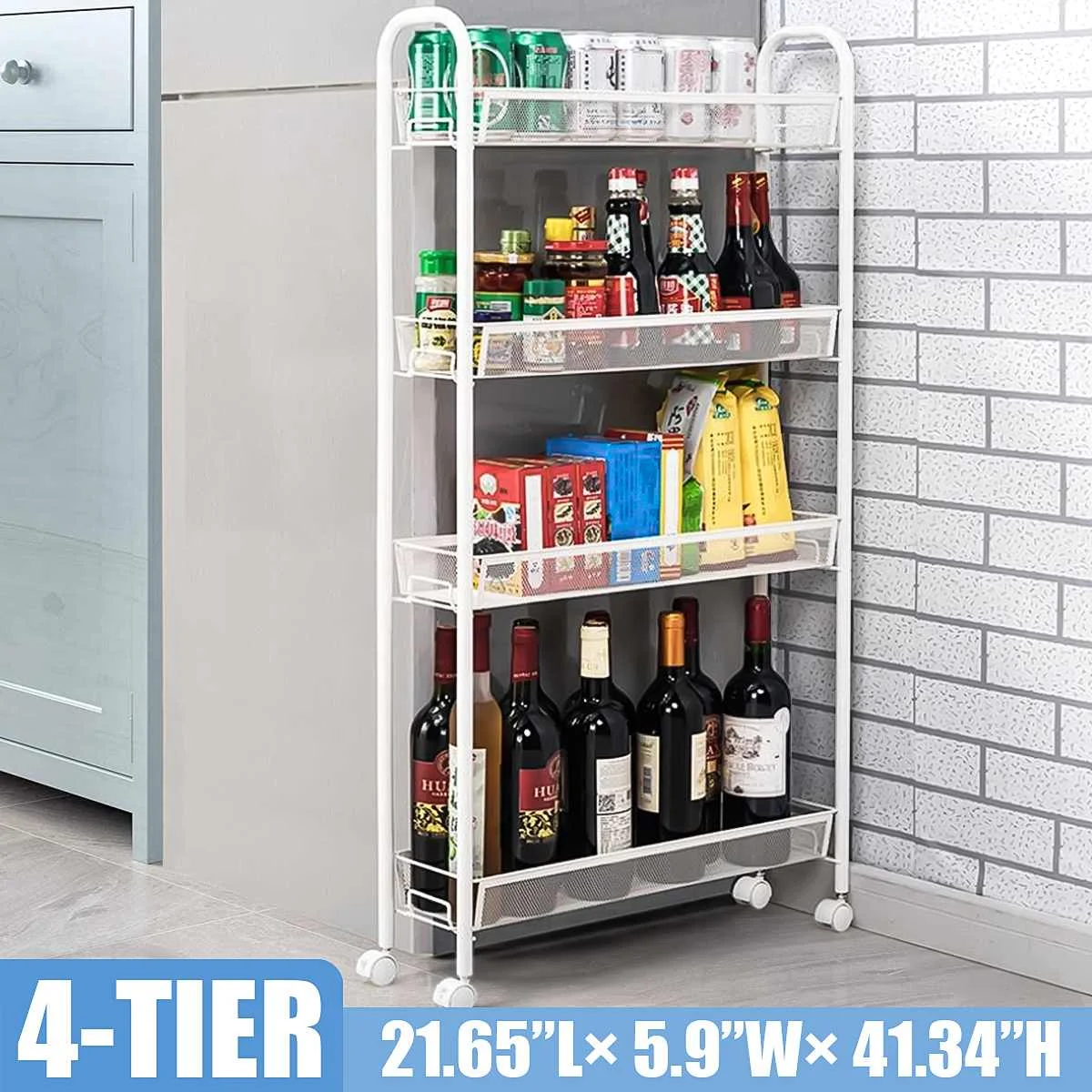 4 Layer Assemble Gap Rack Bathroom Slim Slide Tower Storage Steel Shelf Organizer Kitchen Space Saving Movable Home Trolley
4 Layer Assemble Gap Rack Bathroom Slim Slide Tower Storage Steel Shelf Organizer Kitchen Space Saving Movable Home Trolley