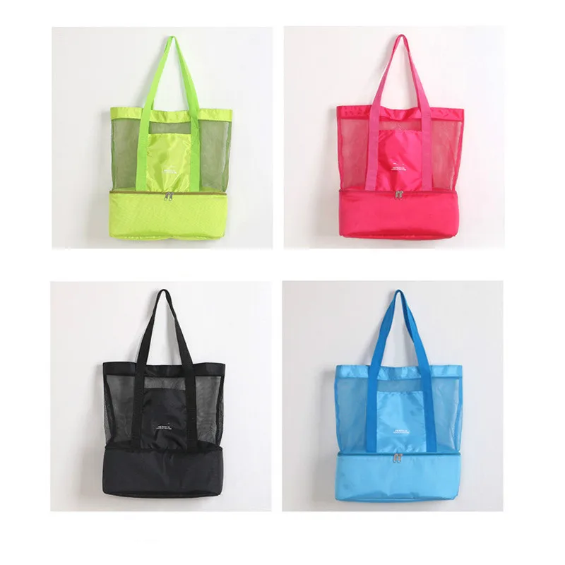 High Capacity Women Mesh Transparent Bag Double-layer Heat Preservation Large Picnic Beach Bags Tote Office Lunch Snacks Bag
High Capacity Women Mesh Transparent Bag Double-layer Heat Preservation Large Picnic Beach Bags Tote Office Lunch Snacks Bag