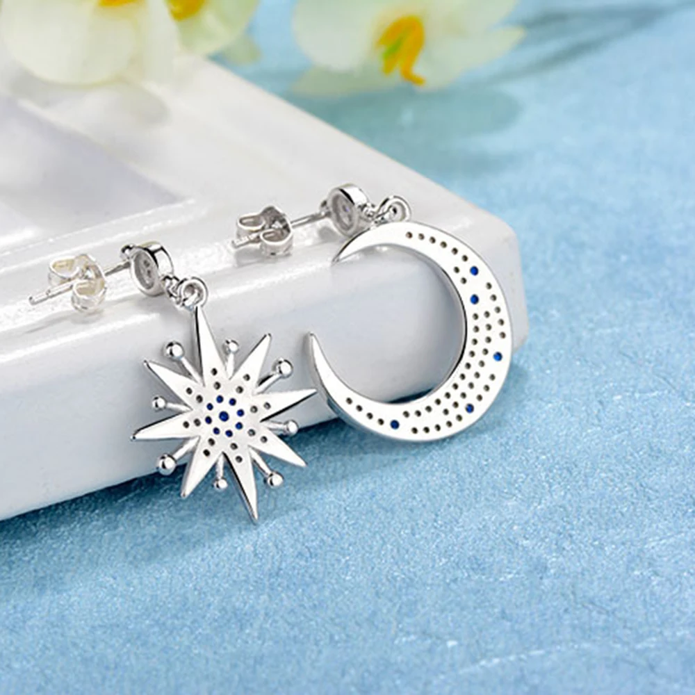 Stars and moon earrings female asymmetric zircon long earrings ear jewelry women earrings women earrings
Stars and moon earrings female asymmetric zircon long earrings ear jewelry women earrings women earrings