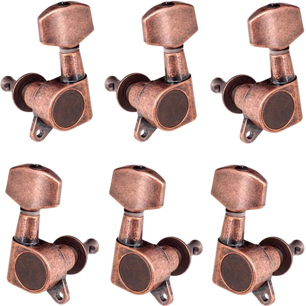 6PCS Guitar Tuning Nail Tuner Head Guitar Parts 3R+3L Red Copper/ Bronze Electric Guitar Machine Heads Tuners Pegs Accessories
6PCS Guitar Tuning Nail Tuner Head Guitar Parts 3R+3L Red Copper/ Bronze Electric Guitar Machine Heads Tuners Pegs Accessories