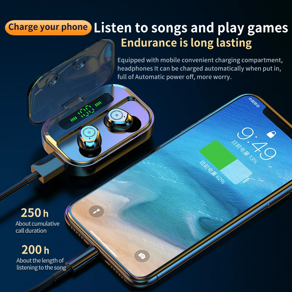 M7S 5.0 TWS Bluetooth Earphones Wireless Dual Host Handsfree Earbuds HD Stereo Noise Reduction Gaming Headphones for IOS Android
M7S 5.0 TWS Bluetooth Earphones Wireless Dual Host Handsfree Earbuds HD Stereo Noise Reduction Gaming Headphones for IOS Android