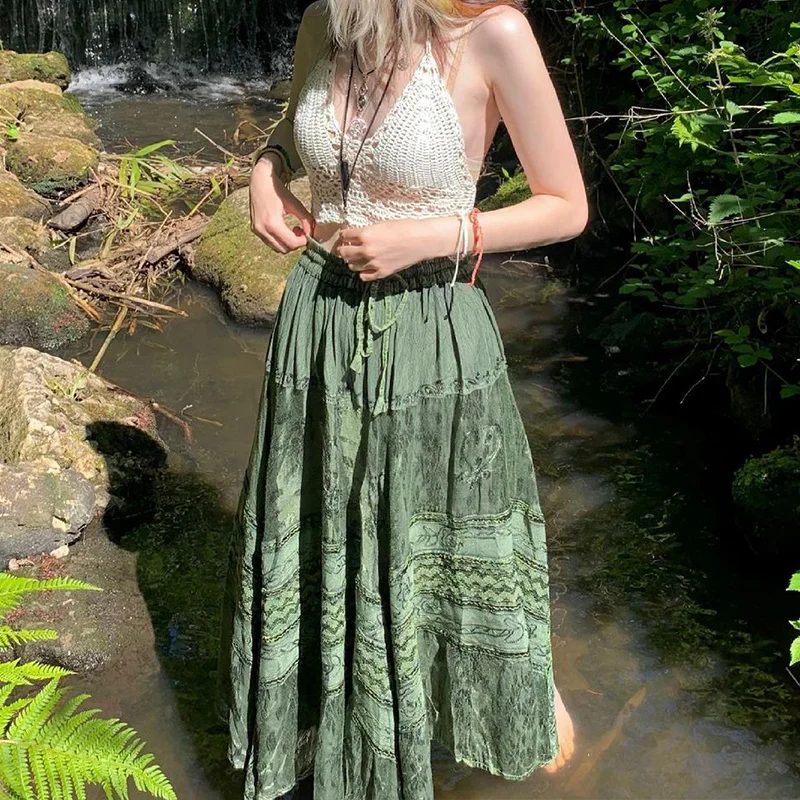 90s Vintage Boho Midi Skirts Fairycore Grunge Kawaii High Waist Long Pleated Skirt Women Retro Holiday Beach Streetwear
90s Vintage Boho Midi Skirts Fairycore Grunge Kawaii High Waist Long Pleated Skirt Women Retro Holiday Beach Streetwear