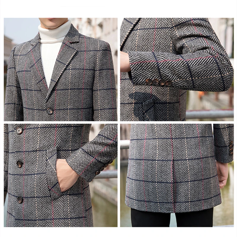 KOLMAKOV 2020 New Winter Korean Style Men Tailored Collar Jacket Woolen Long Coat Casual Moire Stripe Overcoat Male Size 3XL
KOLMAKOV 2020 New Winter Korean Style Men Tailored Collar Jacket Woolen Long Coat Casual Moire Stripe Overcoat Male Size 3XL