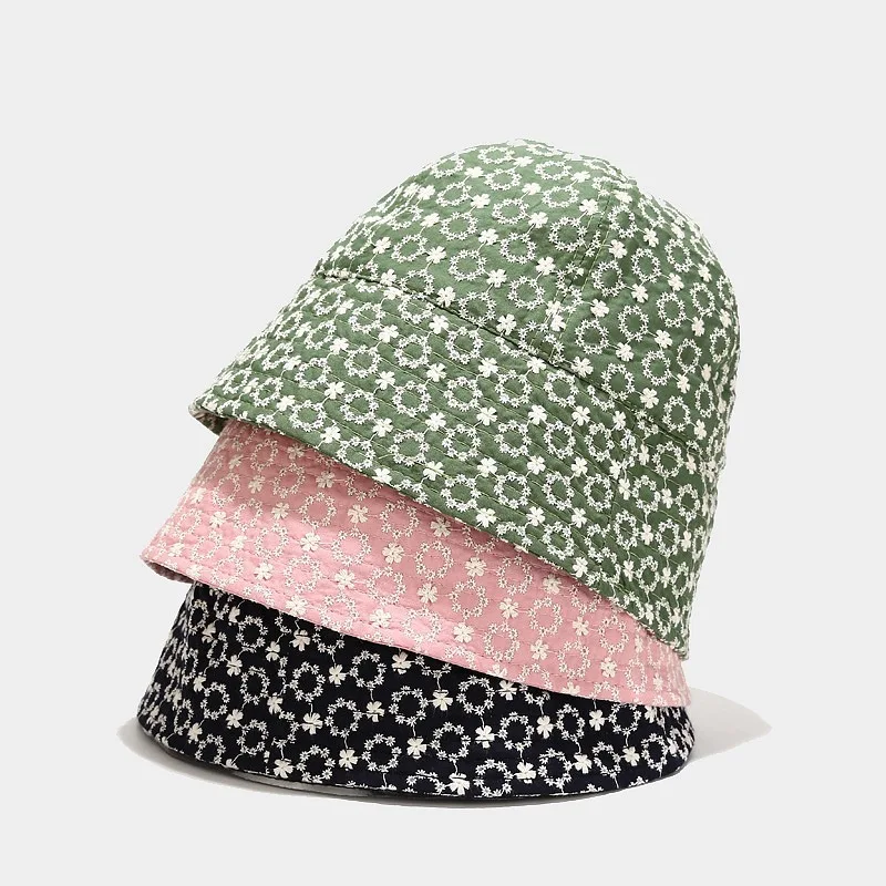 Cotton Small Flower Embroidery Bucket Hat Fisherman Hat Outdoor Travel Sun Cap Hats for Men and Women 281
Cotton Small Flower Embroidery Bucket Hat Fisherman Hat Outdoor Travel Sun Cap Hats for Men and Women 281