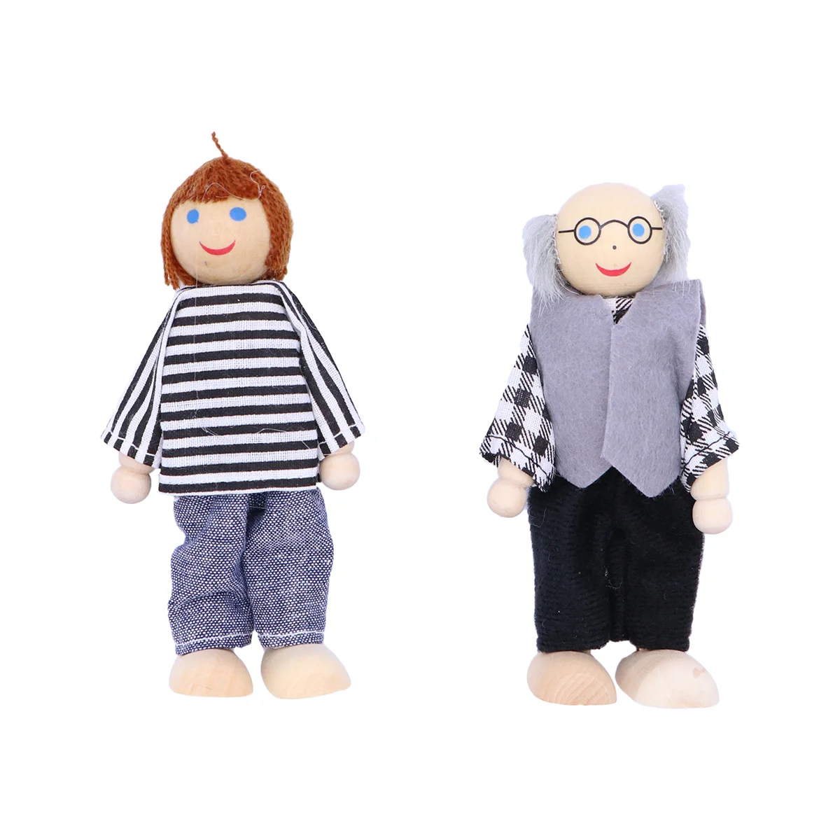 7pcs Wooden Dolls Pretend Play Set Dolls Family for Children Kids Figure mini house Gift
7pcs Wooden Dolls Pretend Play Set Dolls Family for Children Kids Figure mini house Gift