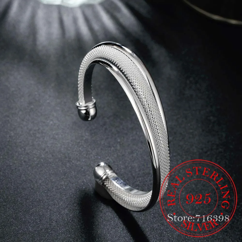 925 Silver Wedding Open Bracelet For Women Men Popular Gold Nick Free Jewelry Valentine's Day Lover Gifts Birthday Present
925 Silver Wedding Open Bracelet For Women Men Popular Gold Nick Free Jewelry Valentine's Day Lover Gifts Birthday Present