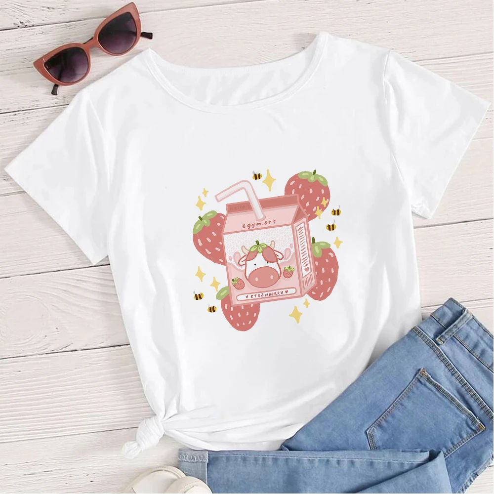 Summer Funny T Shirt Fashion Peach Milk Printed Oversize Casual Short Sleeve Hipster Streetwear Aesthetic Women T Shirt
Summer Funny T Shirt Fashion Peach Milk Printed Oversize Casual Short Sleeve Hipster Streetwear Aesthetic Women T Shirt