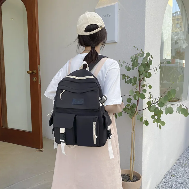 Schoolbag girls trendy minimalist college style junior high school students backpack large-capacity outdoor boys' computer bag
Schoolbag girls trendy minimalist college style junior high school students backpack large-capacity outdoor boys' computer bag