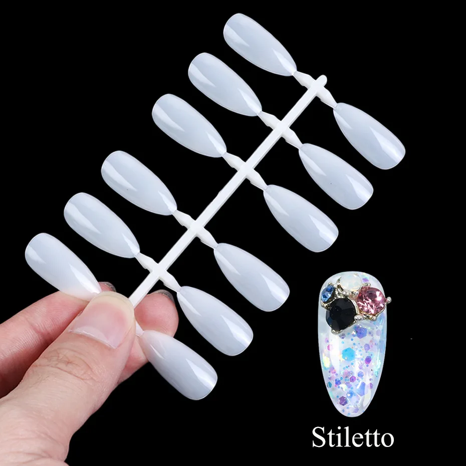 120pcs Full Cover Fake Nail Press On Extension Ballerina Clear Natural Color Transparent False Coffin Nails Art Tips Manicure
120pcs Full Cover Fake Nail Press On Extension Ballerina Clear Natural Color Transparent False Coffin Nails Art Tips Manicure