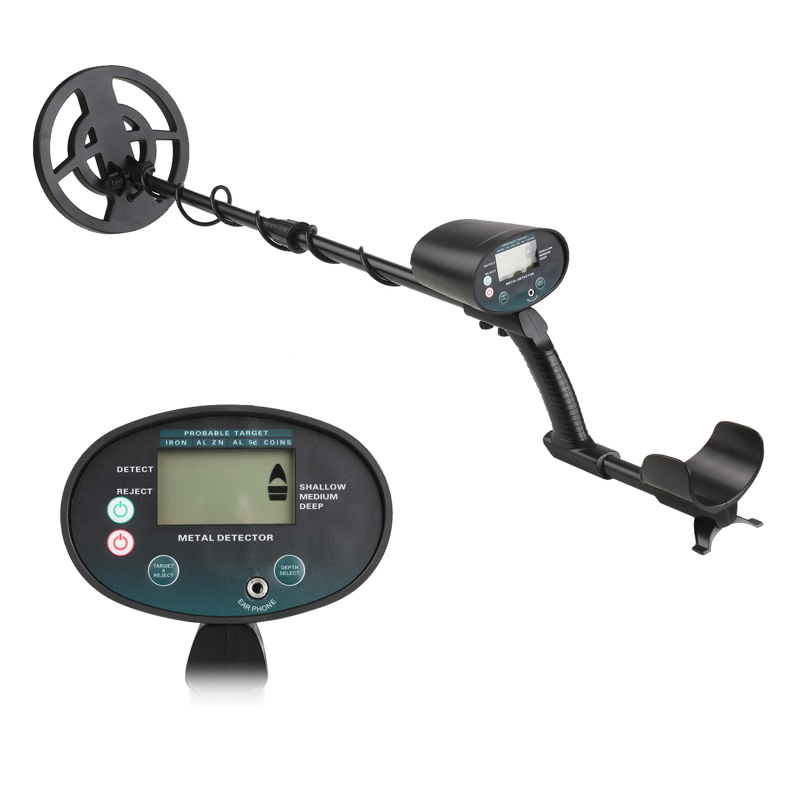 KKmoon GT-620G Metal Detector Pinpointer Gold Detector Underground Metal Finder Treasure Hunting Equipment Metal Detecting Tool
KKmoon GT-620G Metal Detector Pinpointer Gold Detector Underground Metal Finder Treasure Hunting Equipment Metal Detecting Tool