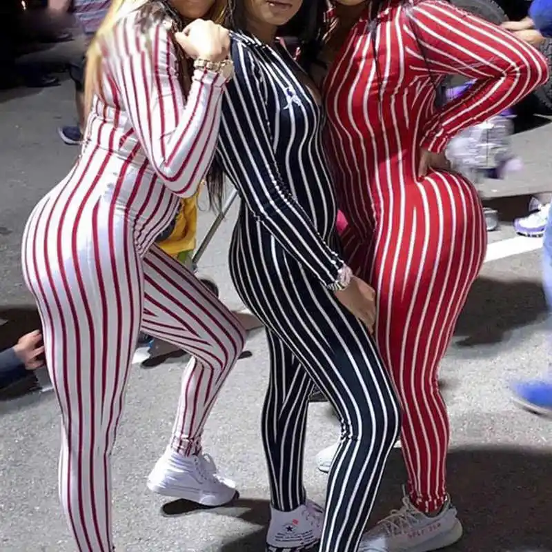 Summer Womens Long Sleeve skinny rompers Ladies new cotton blended v-neck Striped Jumpsuit female fashion Long Trousers
Summer Womens Long Sleeve skinny rompers Ladies new cotton blended v-neck Striped Jumpsuit female fashion Long Trousers